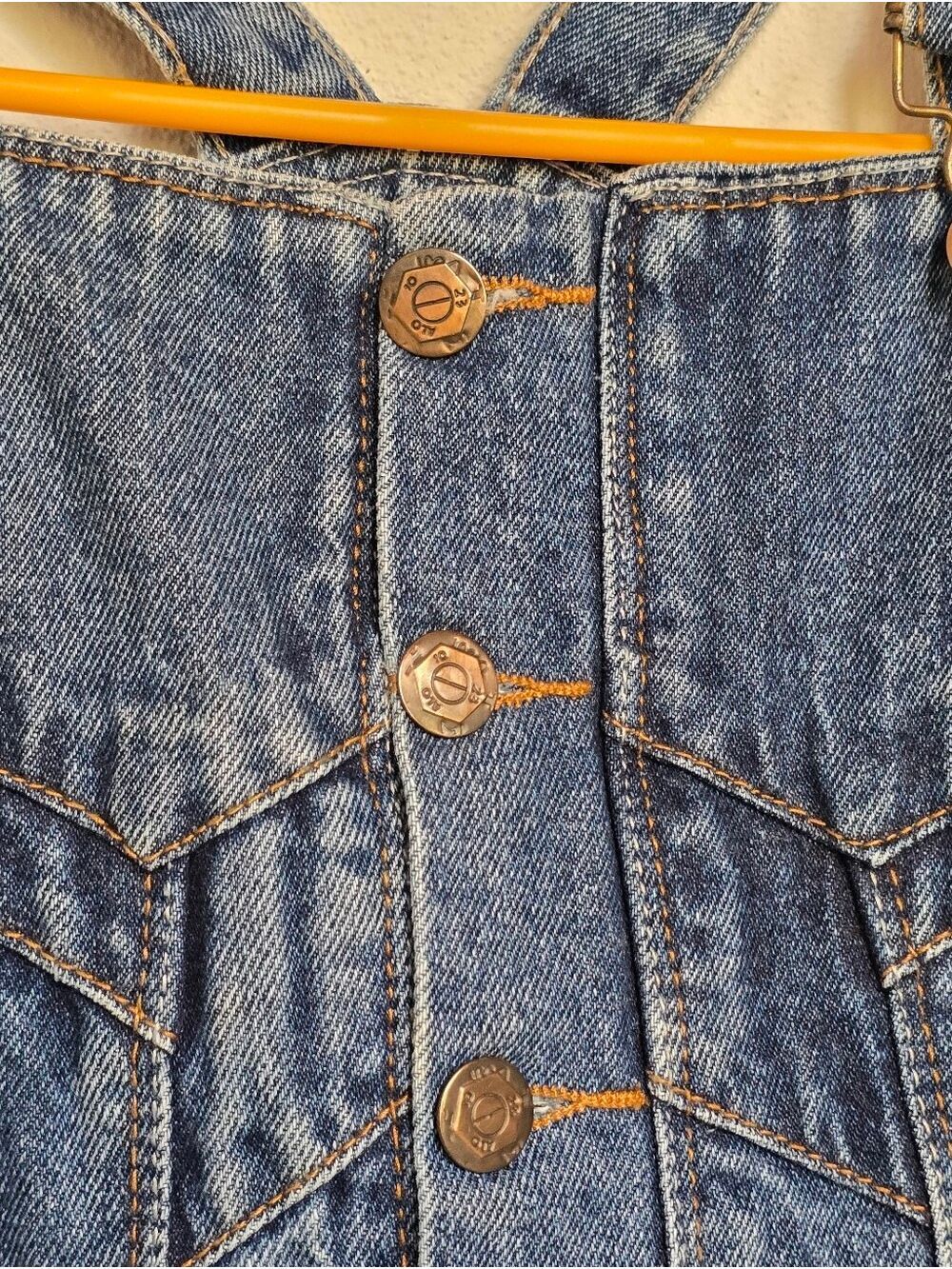 Disney Mickey Mouse Denim Overall Dress RX Jeans Distressed Size Medium - Picture 5 of 17